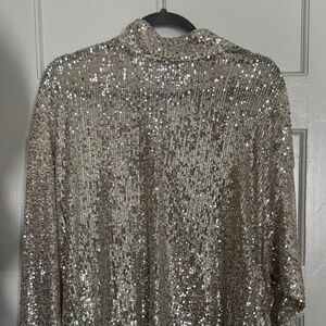Champagne Sequins Shirt
